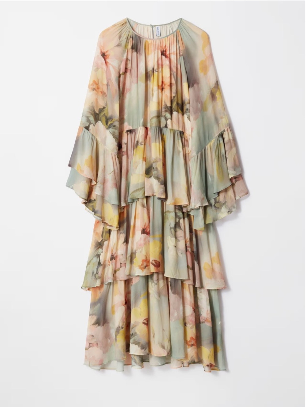 OTHER & STORIES FLOUNCED MAXI DRESS - Picture 1 of 8